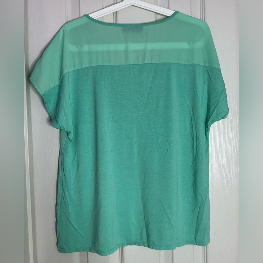 Alfani Green Ruffled Blouse - Picture 3 of 7